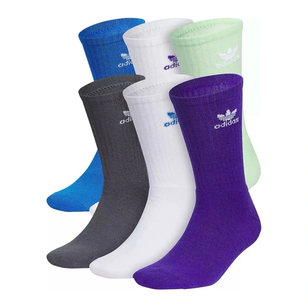 adidas Originals Men's Trefoil Crew Socks - 6 Pack